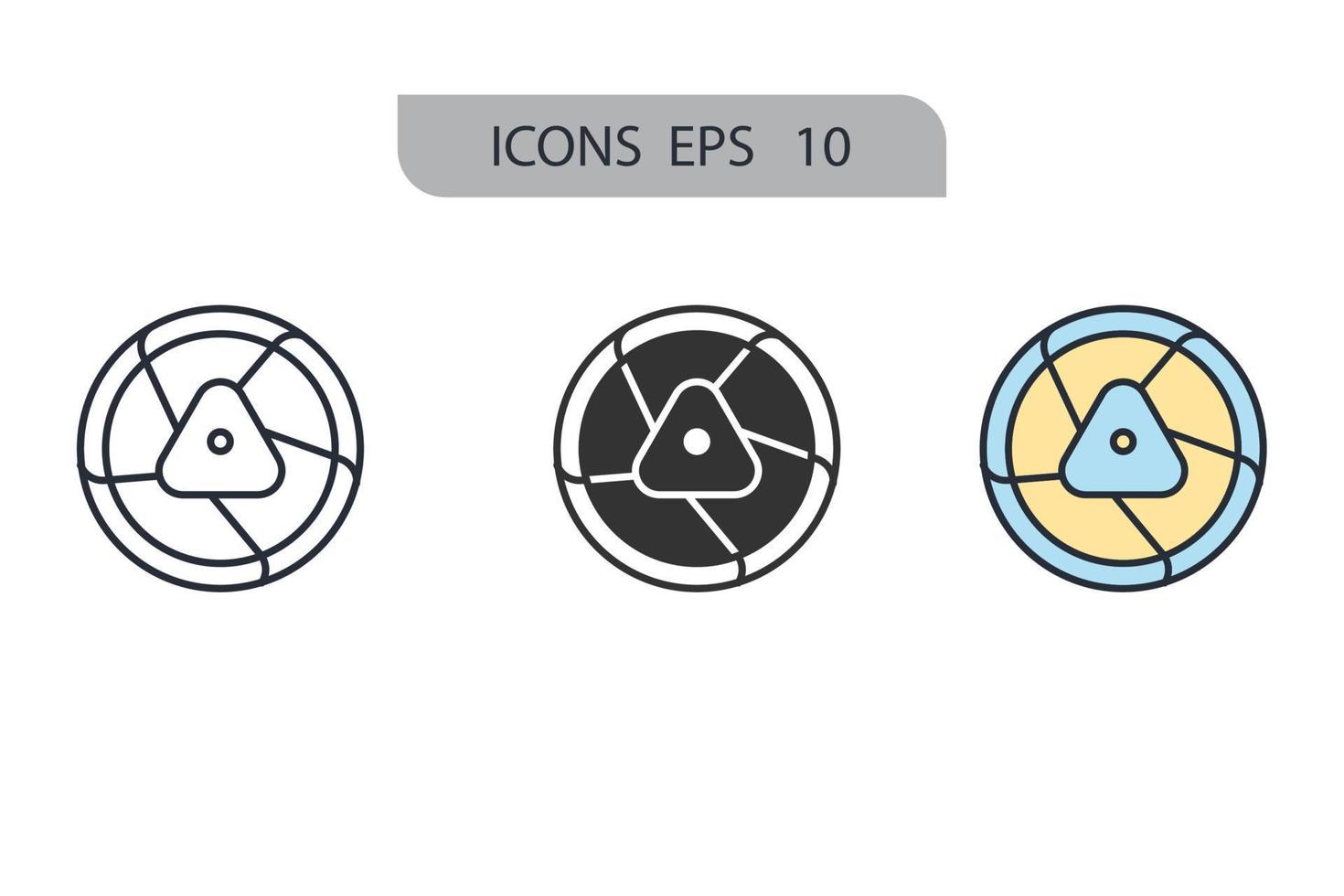 éléments de vecteur de symbole d'icônes de balle pour le web infographique
