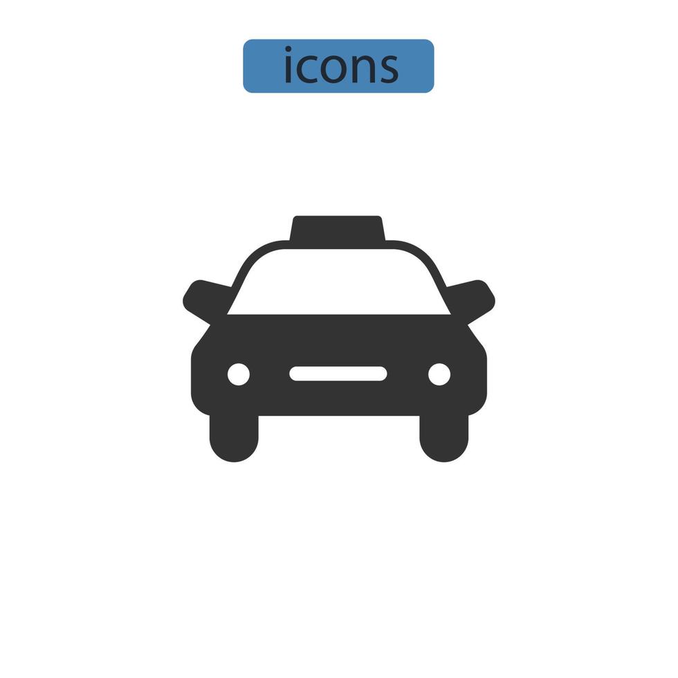 taxi icônes symbole vecteur éléments pour infographie web
