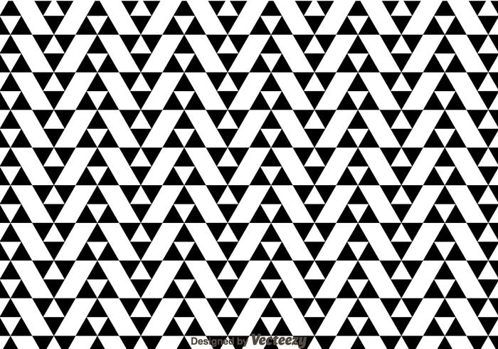 Modèle de triangles noir et blanc vecteur