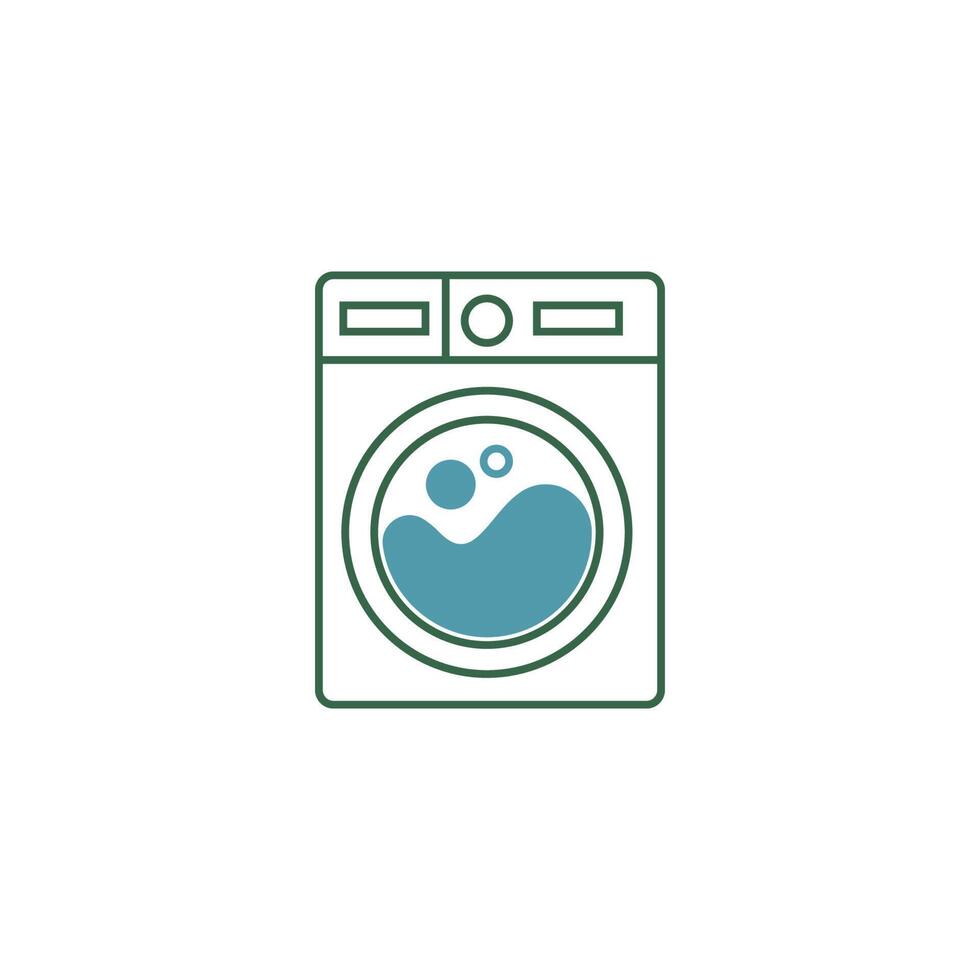 blanchisserie, lavage des vêtements icône logo illustration vecteur