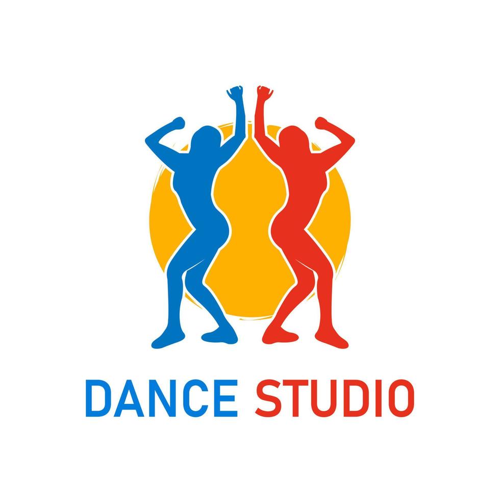 logo du studio de danse vecteur