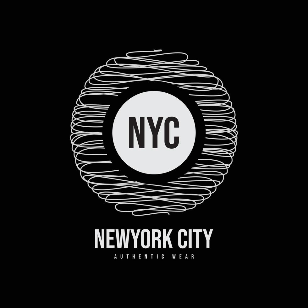 conception de t shirt vecteur typographie new york city