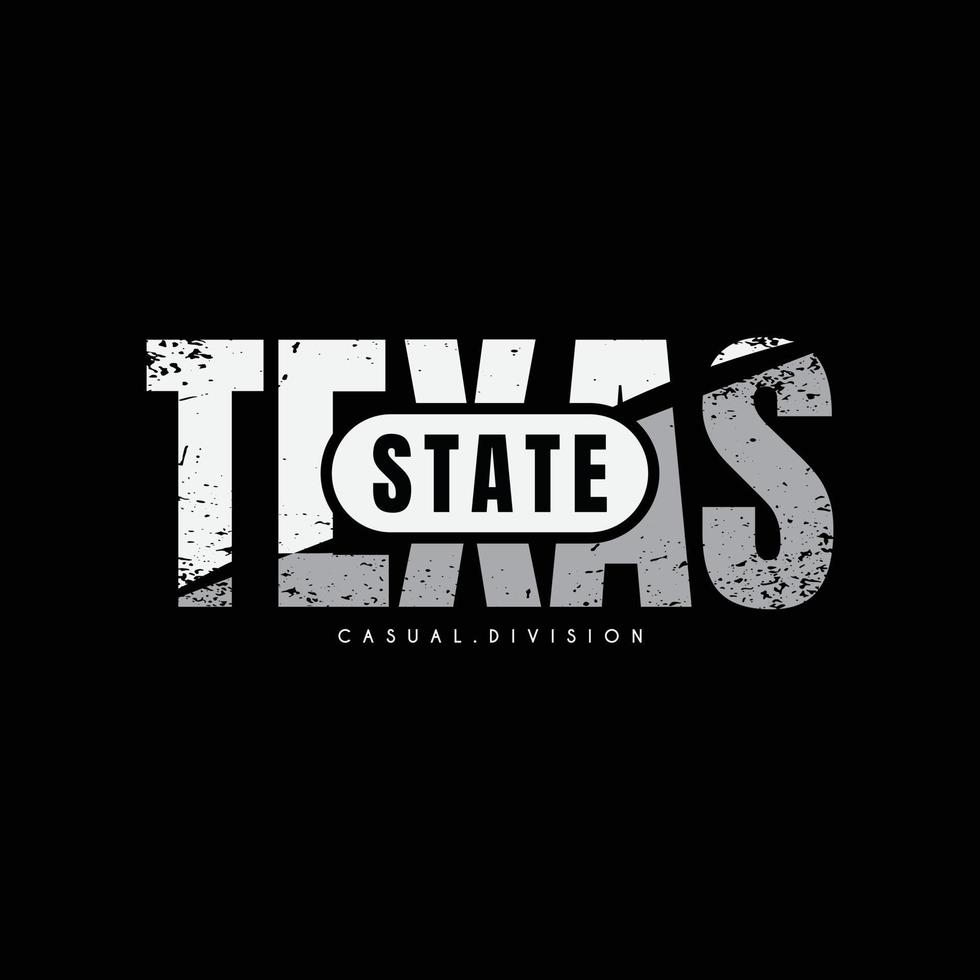 conception de t-shirts et de vêtements texas vecteur