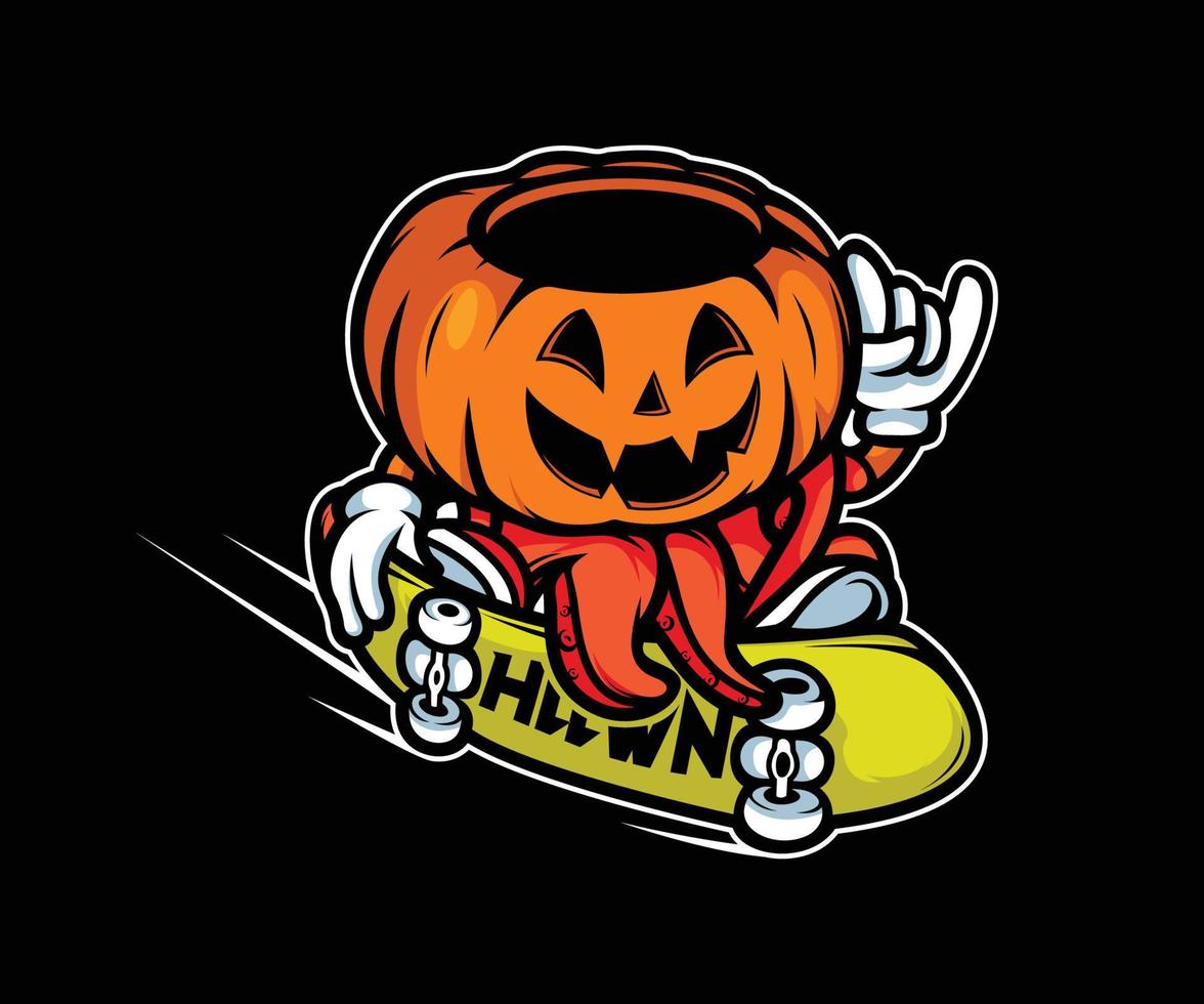 halloween célèbre la conception graphique pour le t-shirt streetwear et le style urbain vecteur