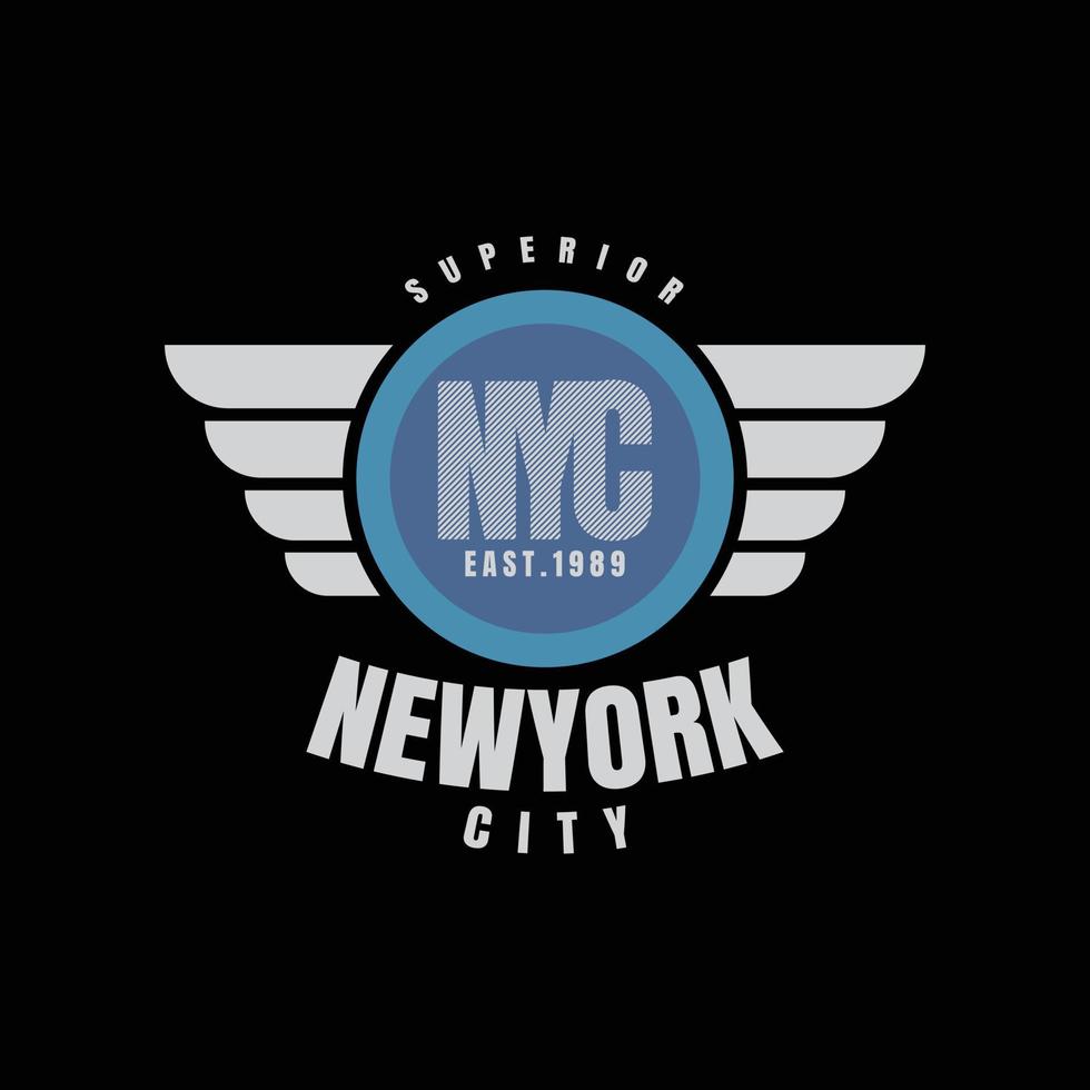 conception de t shirt vecteur typographie new york city