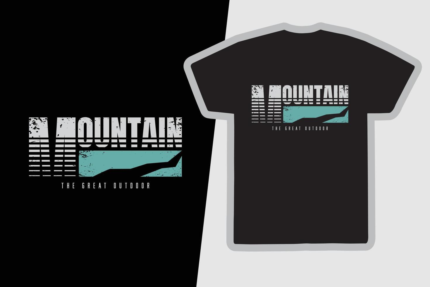 conception de t-shirts et de vêtements de montagne vecteur