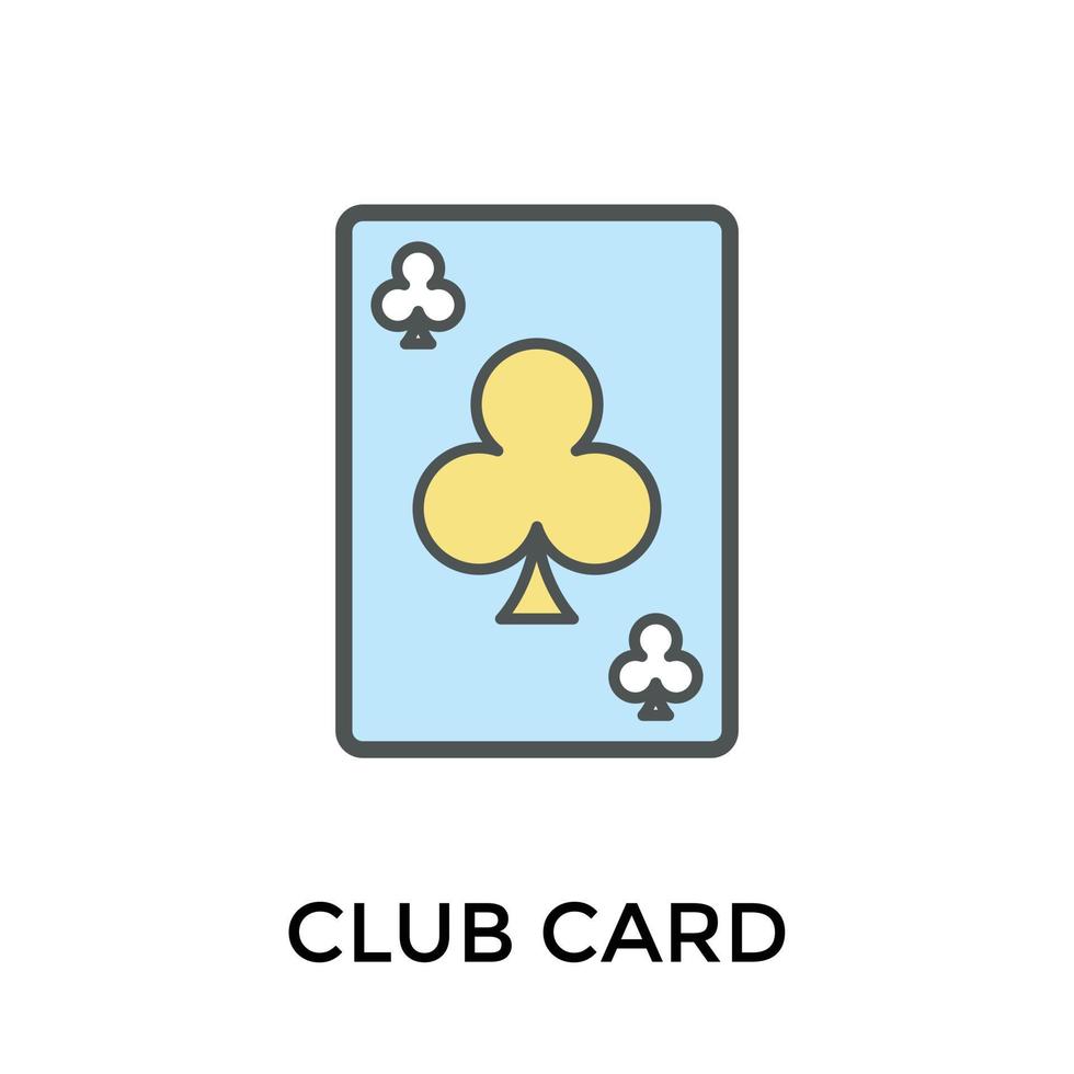 carte de club à la mode vecteur