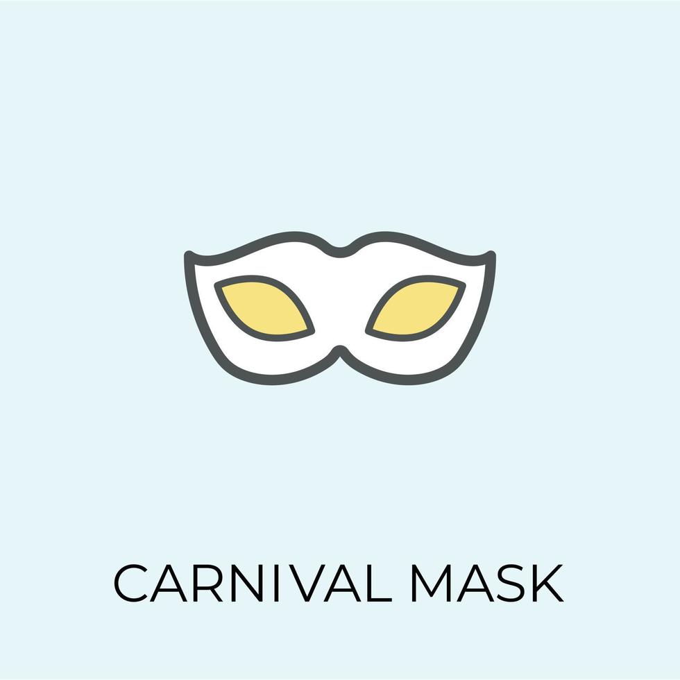 masque de carnaval à la mode vecteur