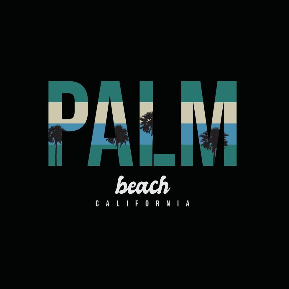 typographie d'illustration de plage de surf de californie. parfait pour la conception de t-shirt vecteur