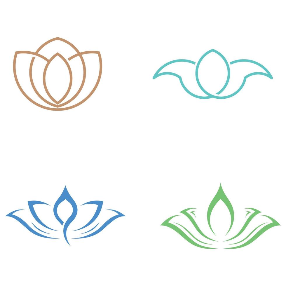 une belle et naturellement belle fleur de spa de lotus, avec une édition d'illustration vectorielle de fleur de lotus luxueuse et élégante, adaptée aux salons de beauté et de cosmétiques. vecteur