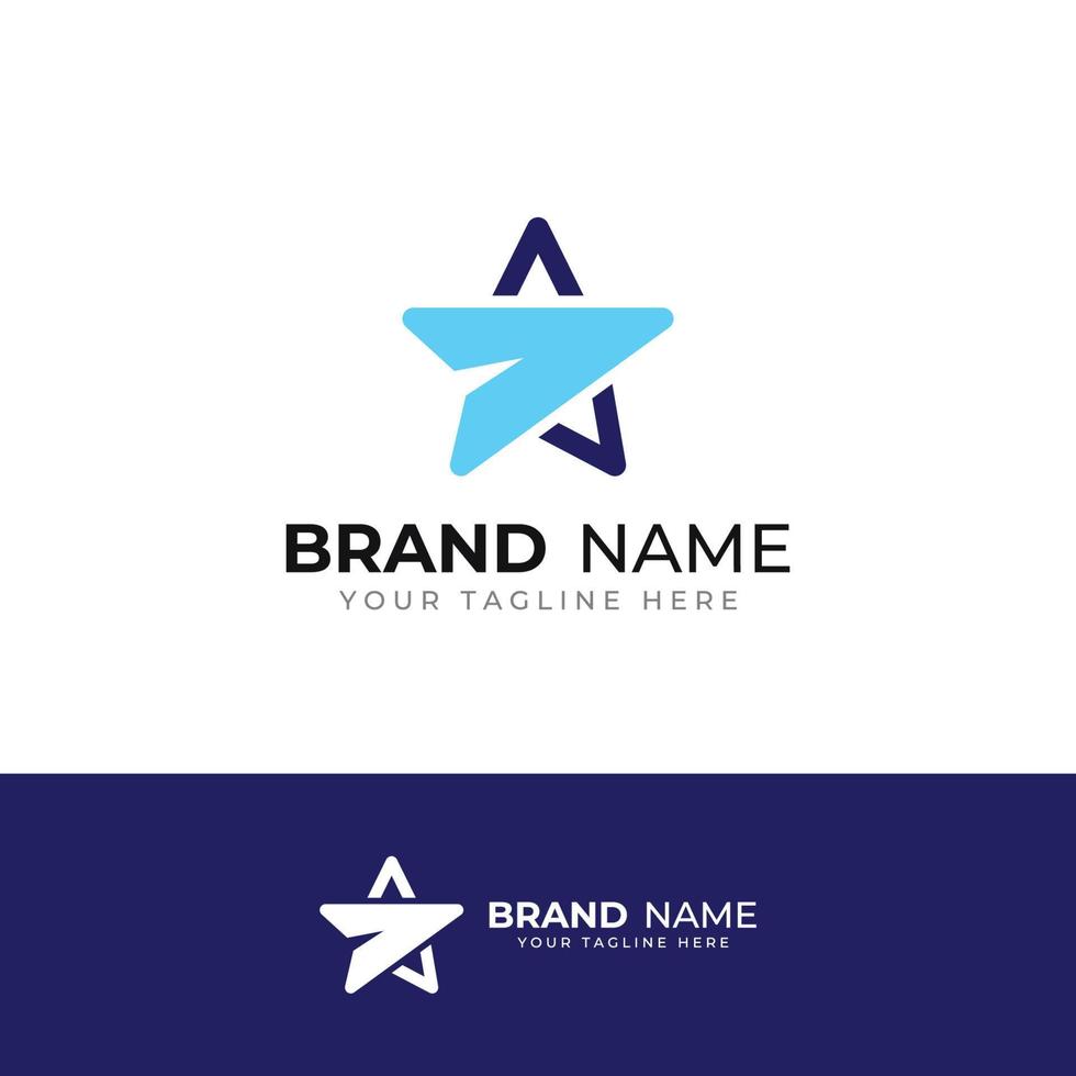 star logo.star logo pour entreprise et entreprise.avec concept d'illustration vectorielle moderne. vecteur