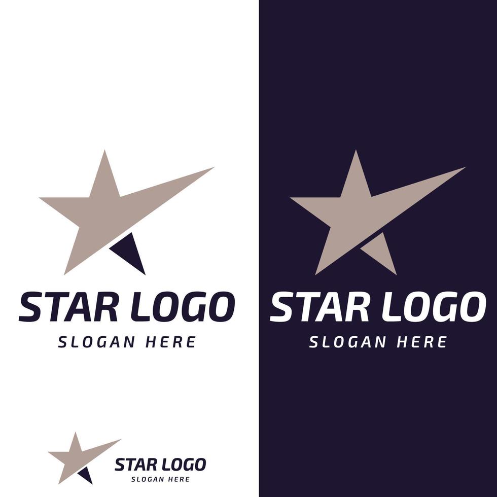 star logo.star logo pour entreprise et entreprise.avec concept d'illustration vectorielle moderne. vecteur