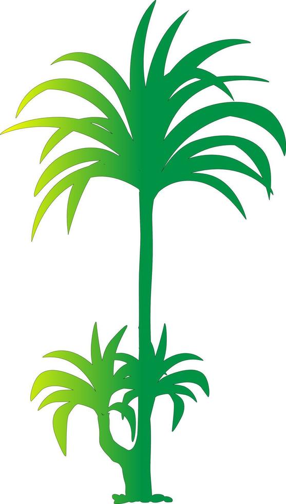 palmiers avec dégradé. vecteur
