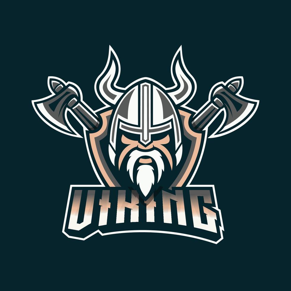 mascotte viking meilleure conception de logo bonne utilisation pour la chemise d'insigne d'emblème d'identité de symbole et plus encore. vecteur