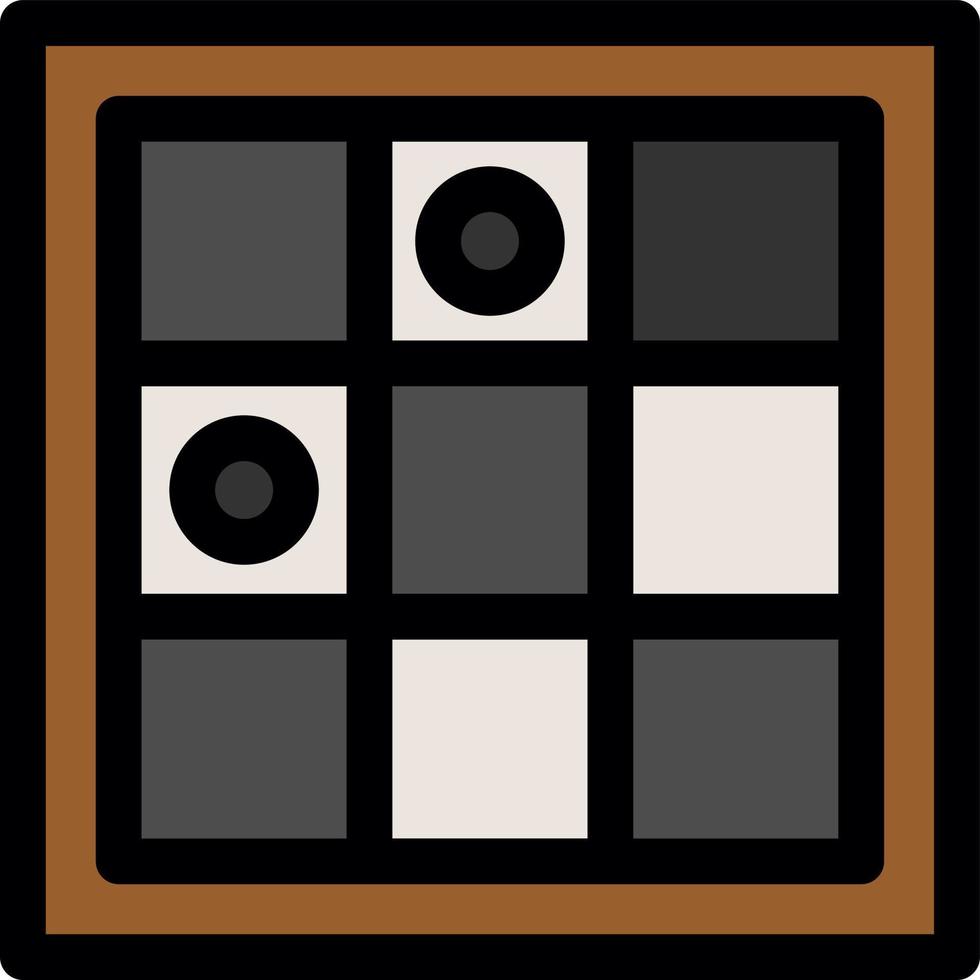 icône de ligne de jeu d'échecs vecteur
