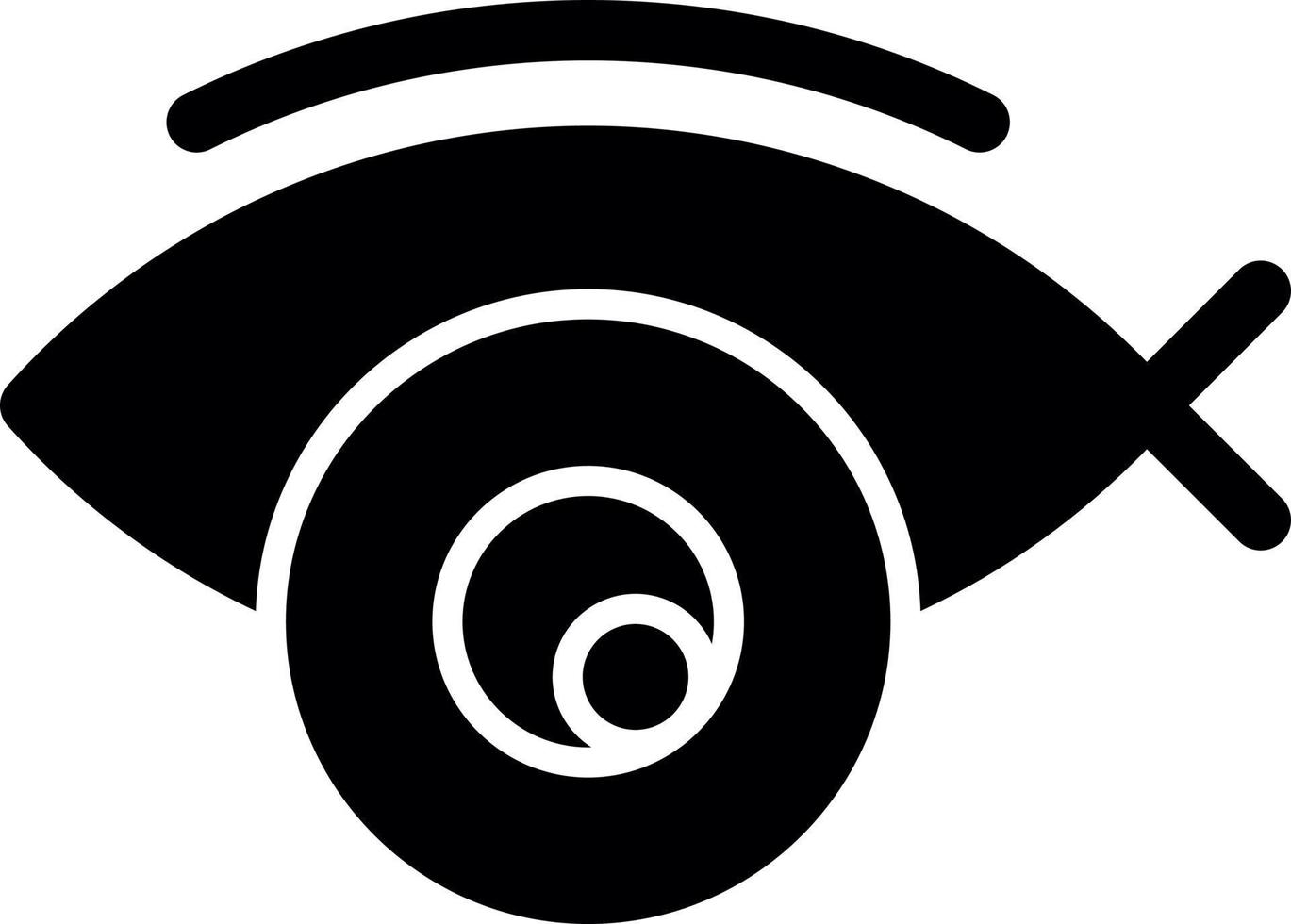 icône de glyphe de caméra fisheye vecteur