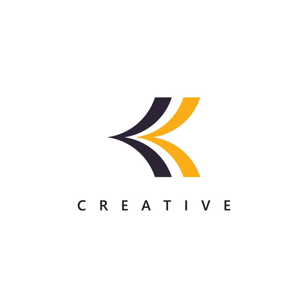 lettre k création de logo modèle de logo logo créatif k symbole vectoriel