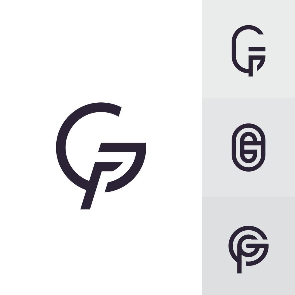 modèle vectoriel de logo initia g, symbole de logo créatif