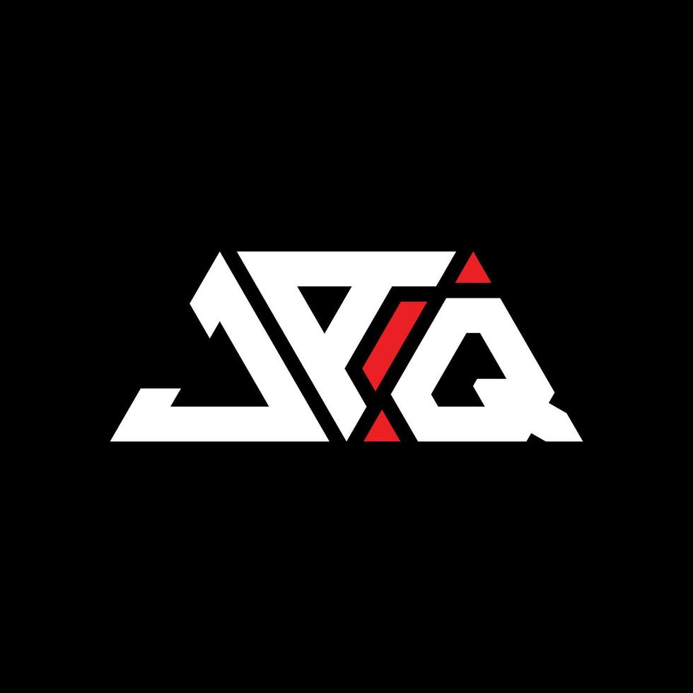création de logo de lettre triangle jaq avec forme de triangle. monogramme de conception de logo triangle jaq. modèle de logo vectoriel triangle jaq avec couleur rouge. logo triangulaire jaq logo simple, élégant et luxueux. Jaq
