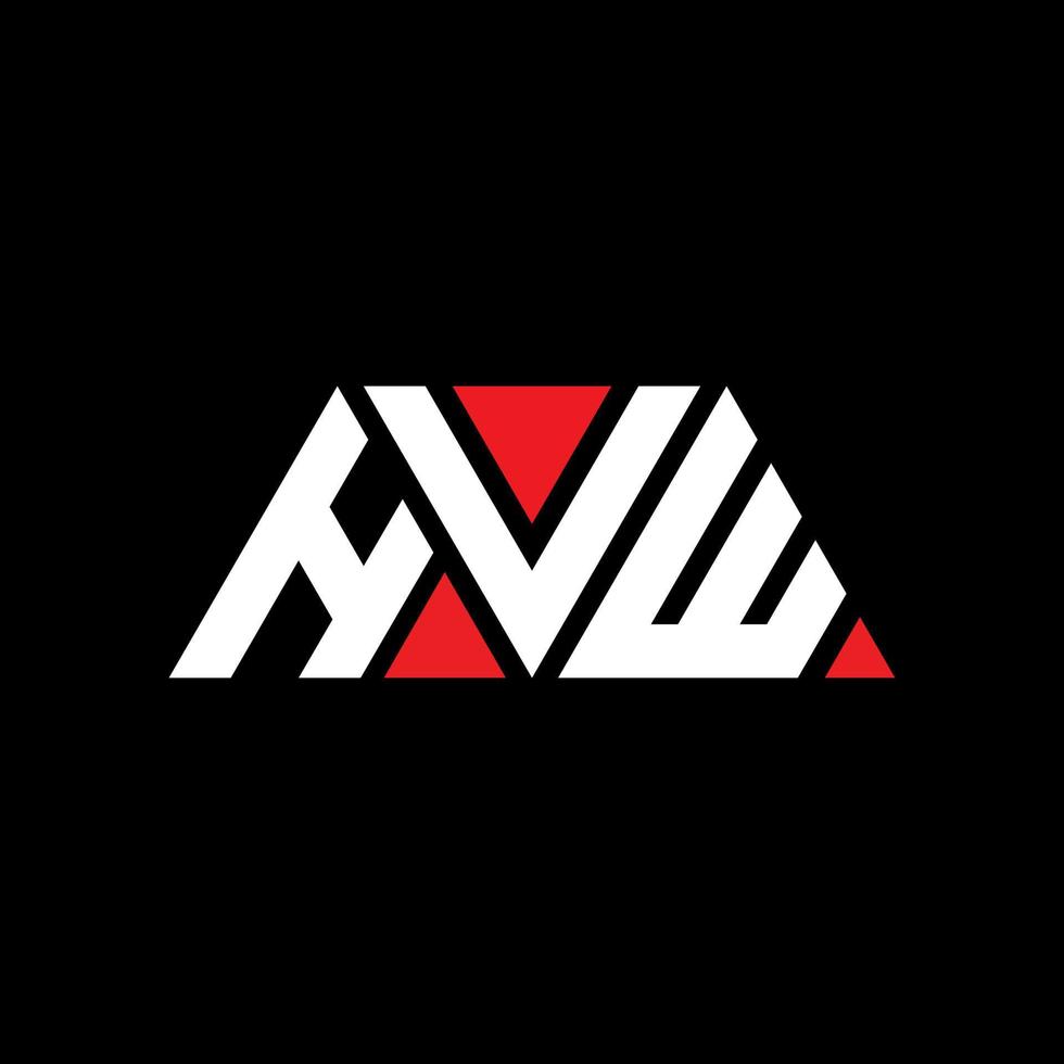création de logo de lettre triangle hvw avec forme de triangle. monogramme de conception de logo triangle hvw. modèle de logo vectoriel triangle hvw avec couleur rouge. logo triangulaire hvw logo simple, élégant et luxueux. hvw