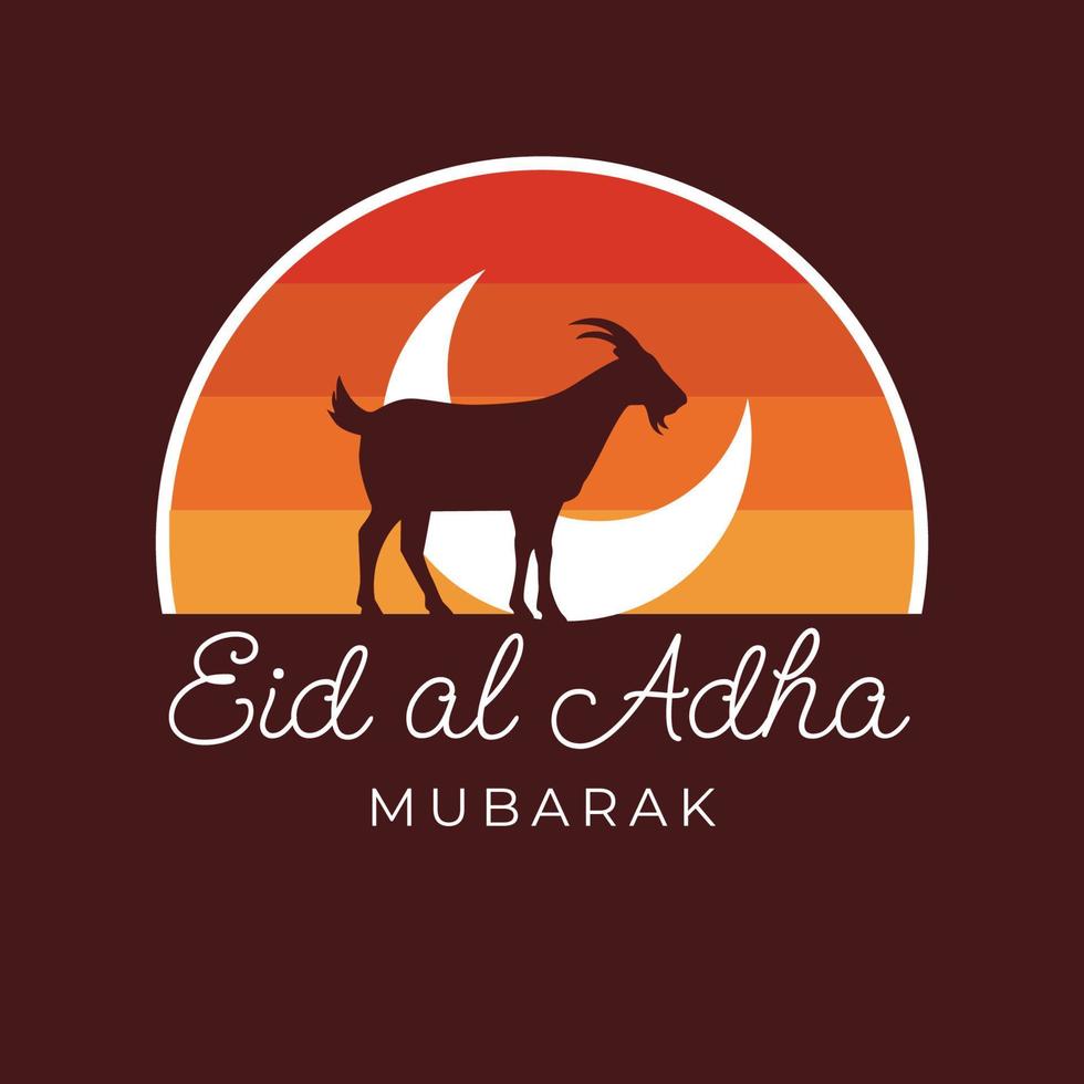 illustration graphique eid al adha vecteur