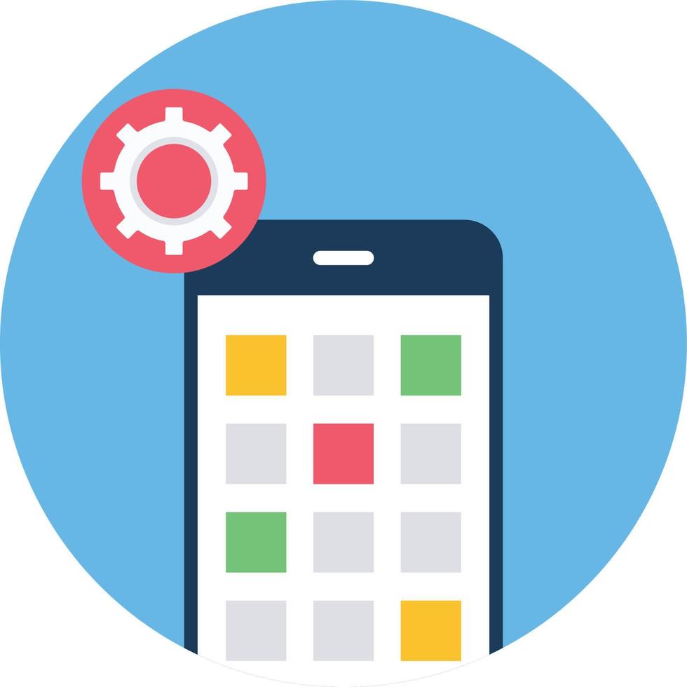 icône de vecteur isolé de réglage mobile qui peut facilement modifier ou éditer