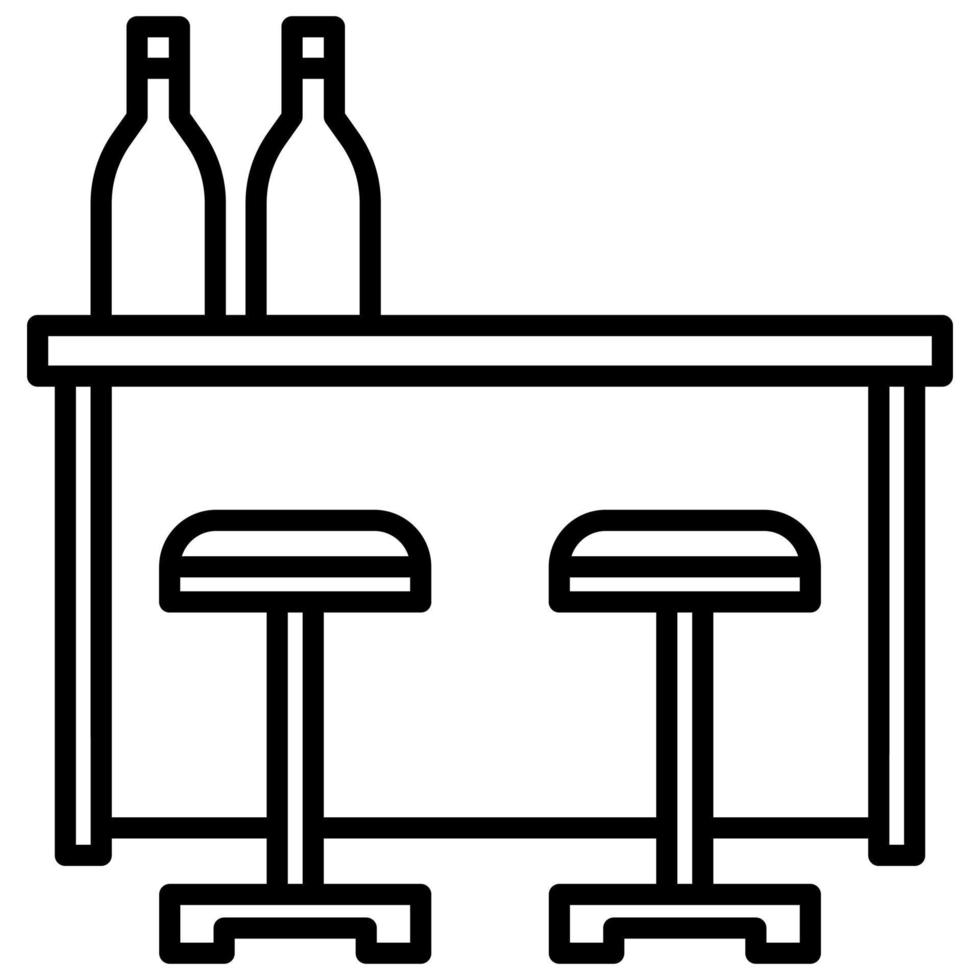 icône de mini-bar avec fond transparent vecteur