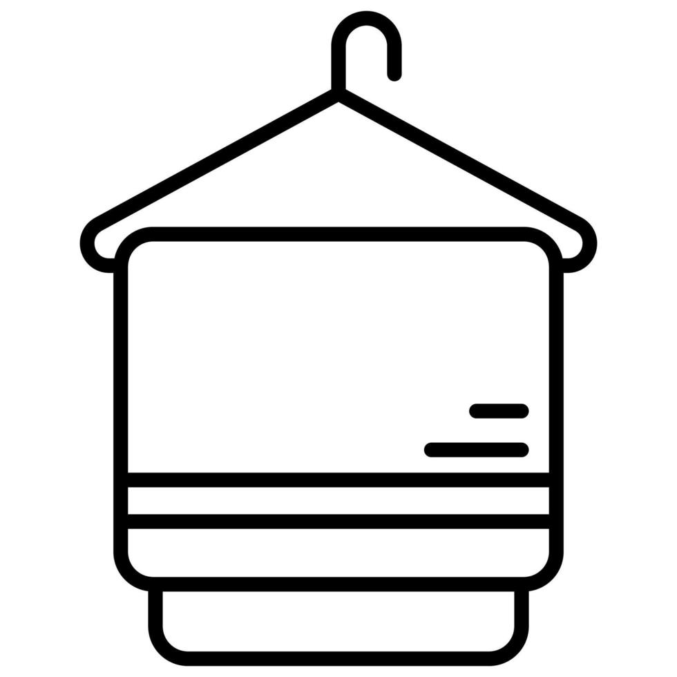 icône de serviette cintre avec fond transparent vecteur