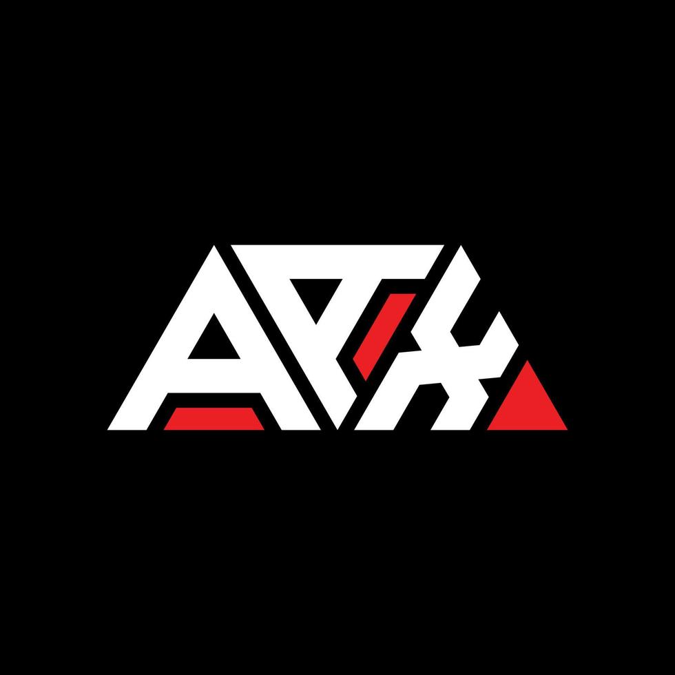 création de logo de lettre triangle aax avec forme de triangle. monogramme de conception de logo triangle aax. modèle de logo vectoriel triangle aax avec couleur rouge. aax logo triangulaire logo simple, élégant et luxueux. aax