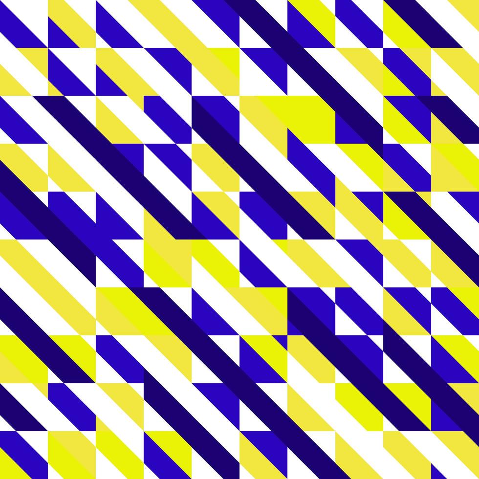 motif géométrique coloré bleu et jaune vecteur