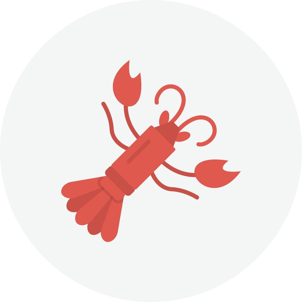 cercle plat de homard vecteur