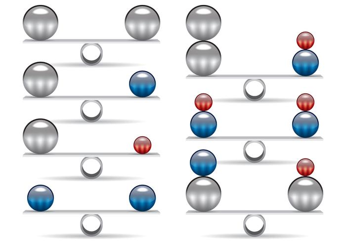 Equilibrer les vecteurs de la sphère Chrome vecteur