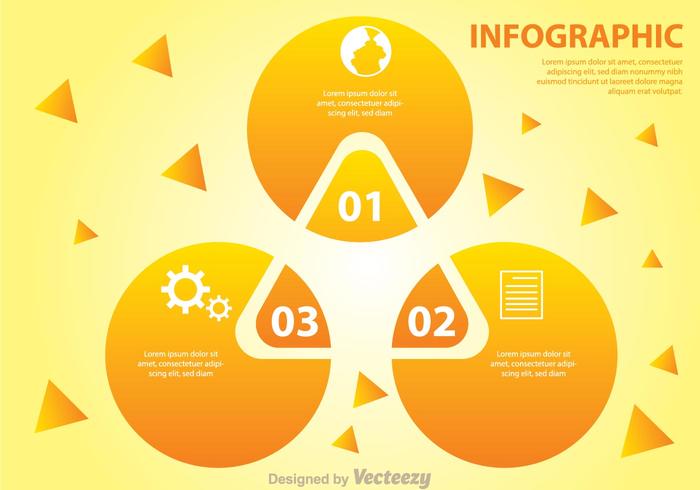 Diagramme Orange Venn vecteur