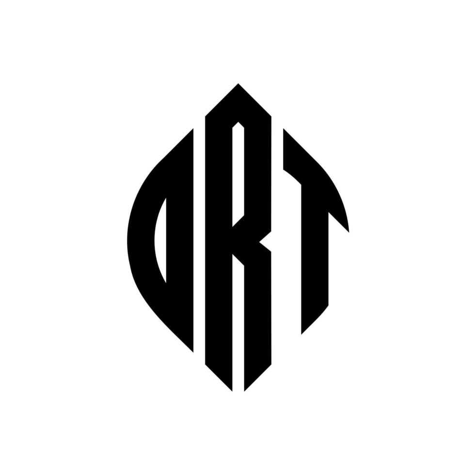 création de logo de lettre de cercle drt avec forme de cercle et d'ellipse. lettres drt ellipse avec style typographique. les trois initiales forment un logo circulaire. drt cercle emblème abstrait monogramme lettre marque vecteur. vecteur