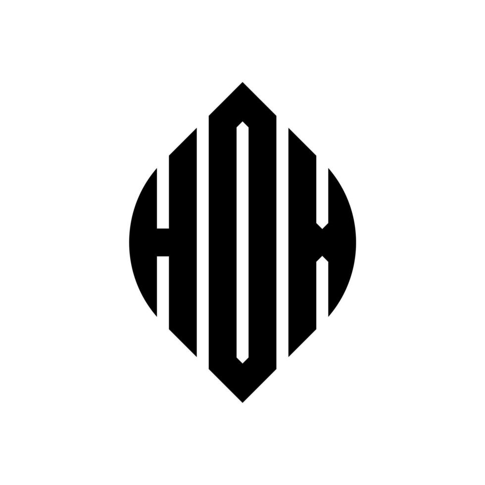 création de logo de lettre de cercle hdx avec forme de cercle et d'ellipse. lettres d'ellipse hdx avec style typographique. les trois initiales forment un logo circulaire. hdx cercle emblème abstrait monogramme lettre marque vecteur. vecteur