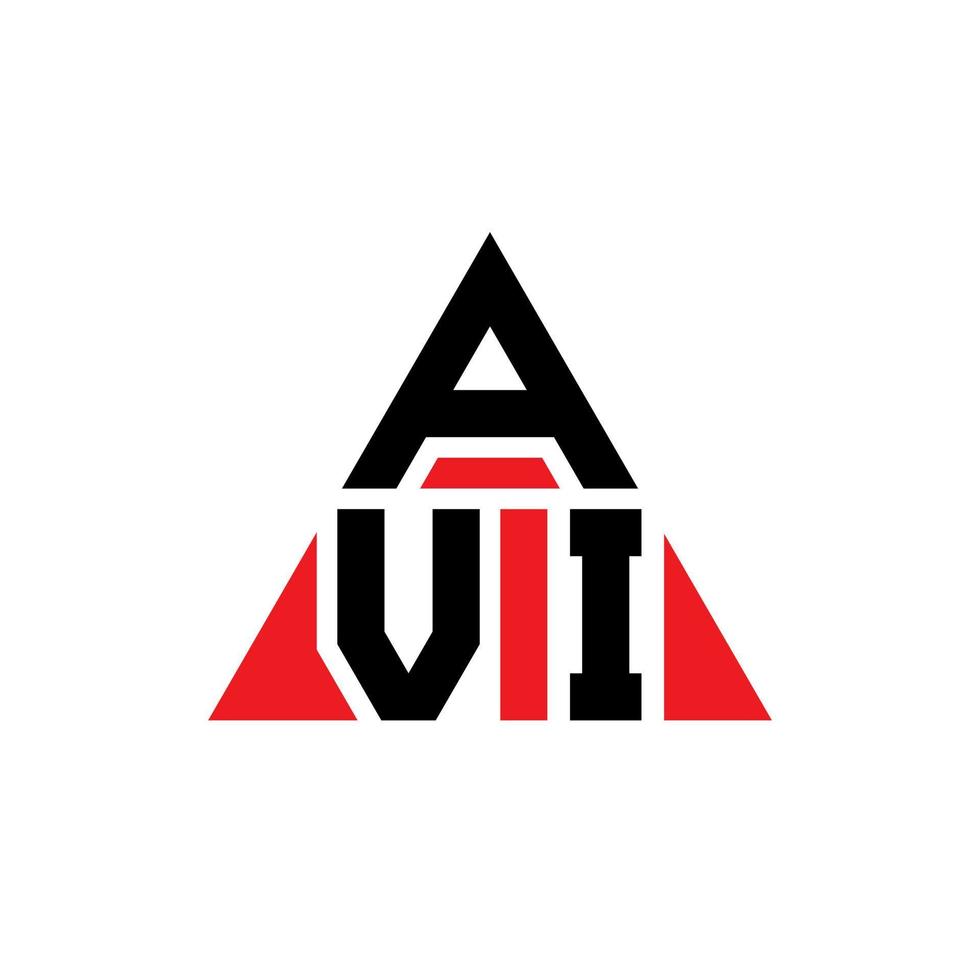 création de logo de lettre triangle avi avec forme de triangle. monogramme de conception de logo triangle avi. modèle de logo vectoriel triangle avi avec couleur rouge. logo triangulaire avi logo simple, élégant et luxueux.