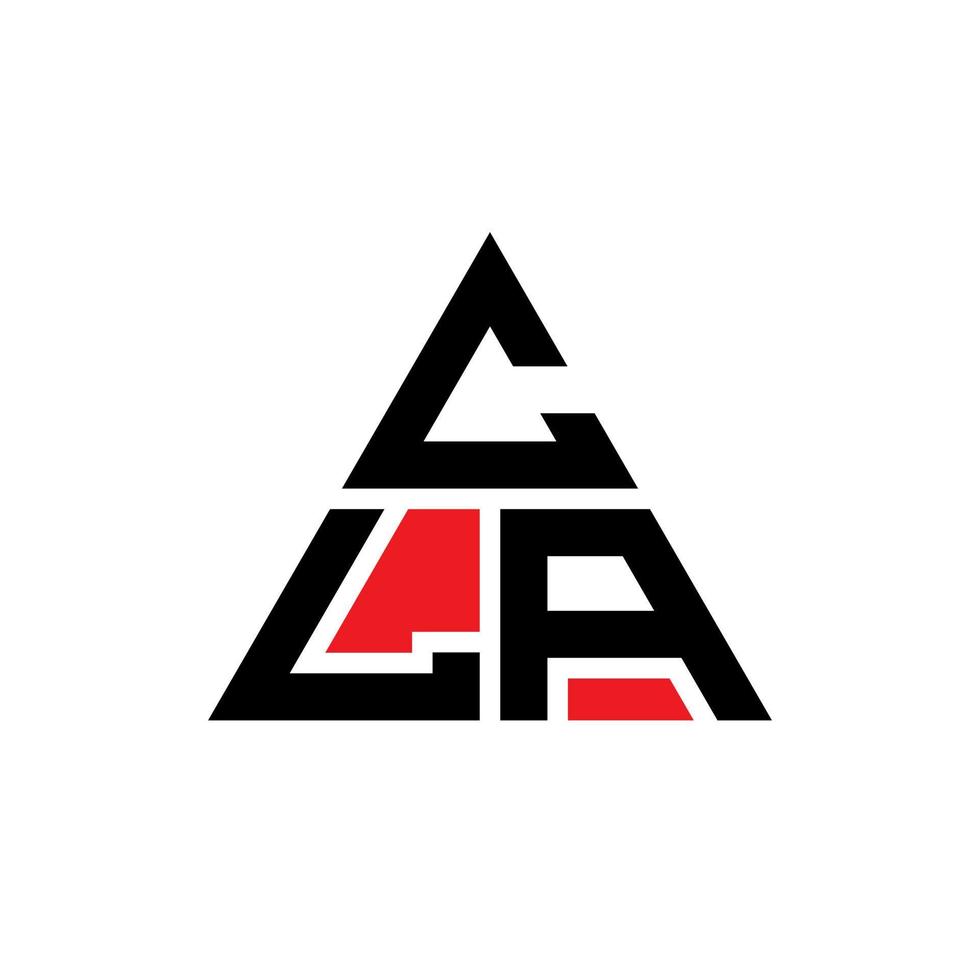 création de logo de lettre triangle cla avec forme de triangle. monogramme de conception de logo triangle cla. modèle de logo vectoriel triangle cla avec couleur rouge. logo triangulaire cla logo simple, élégant et luxueux.