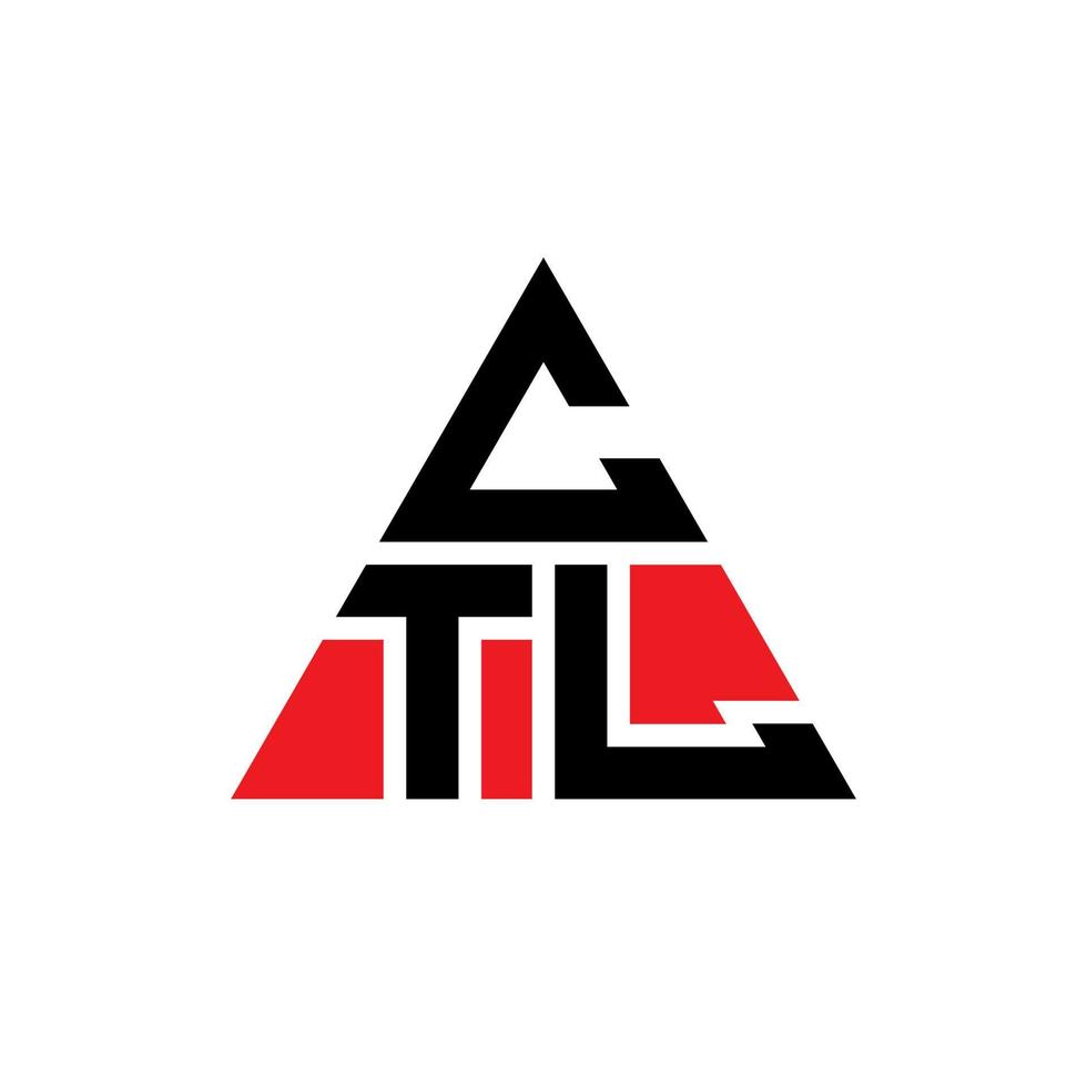 création de logo de lettre triangle ctl avec forme de triangle. monogramme de conception de logo triangle ctl. modèle de logo vectoriel triangle ctl avec couleur rouge. logo triangulaire ctl logo simple, élégant et luxueux.