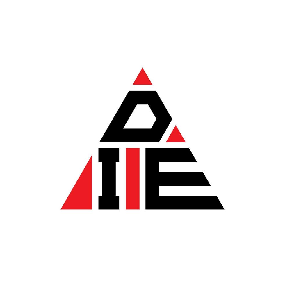création de logo de lettre triangle avec forme de triangle. mourir monogramme de conception de logo triangle. modèle de logo vectoriel triangle die avec la couleur rouge. die logo triangulaire logo simple, élégant et luxueux.