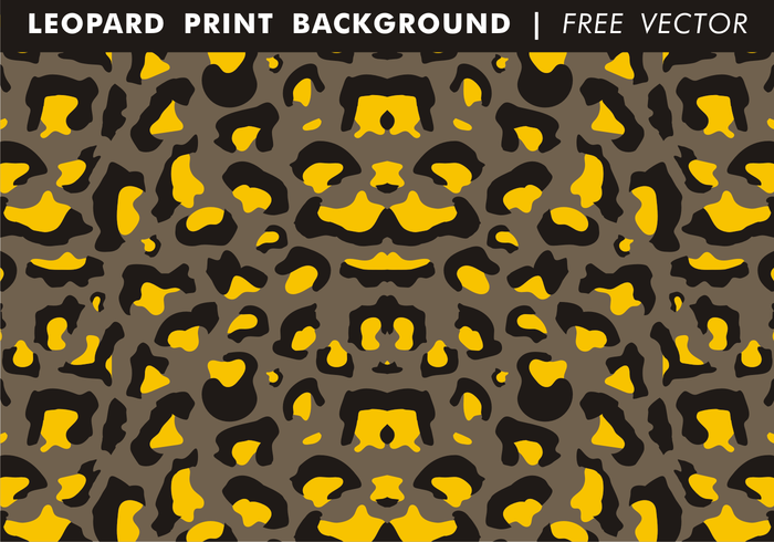 Vecteur libre de fond imprimé léopard