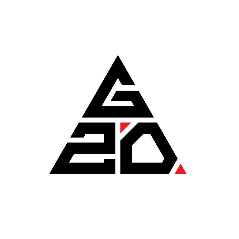 création de logo de lettre de triangle gzo avec forme de triangle. monogramme de conception de logo triangle gzo. modèle de logo vectoriel triangle gzo avec couleur rouge. logo triangulaire gzo logo simple, élégant et luxueux.