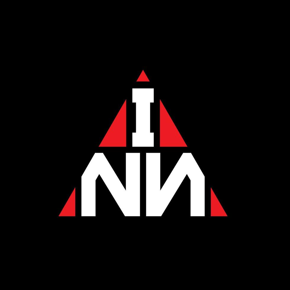 création de logo de lettre triangle inn avec forme de triangle. monogramme de conception de logo de triangle d'auberge. modèle de logo vectoriel triangle inn avec couleur rouge. inn logo triangulaire logo simple, élégant et luxueux.