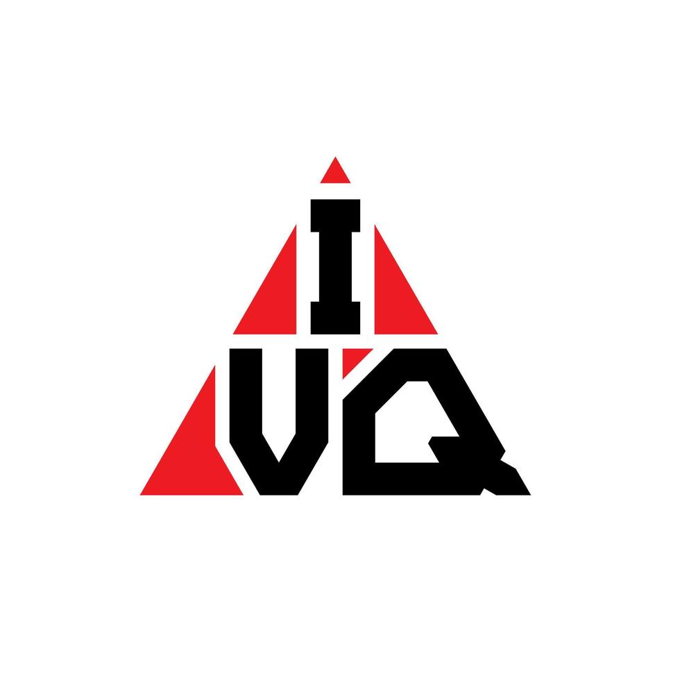 création de logo de lettre triangle ivq avec forme de triangle. monogramme de conception de logo triangle ivq. modèle de logo vectoriel triangle ivq avec couleur rouge. logo triangulaire ivq logo simple, élégant et luxueux.