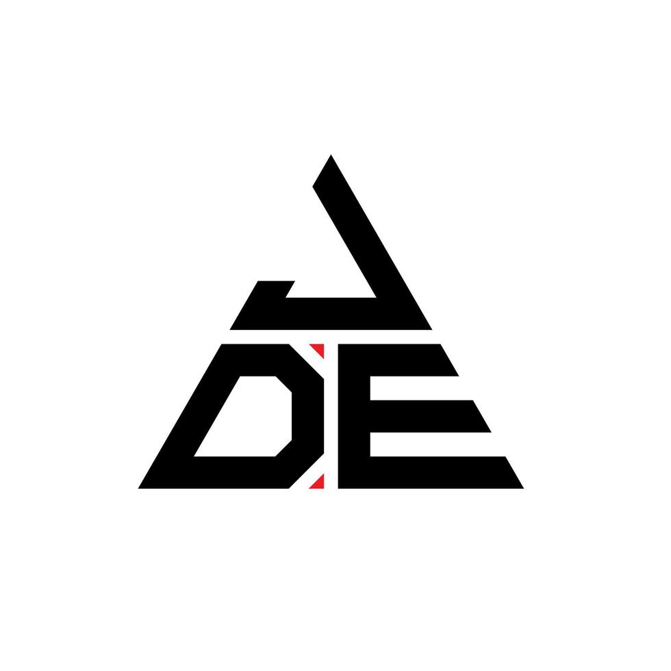création de logo de lettre triangle jdf avec forme de triangle. monogramme de conception de logo triangle jdf. modèle de logo vectoriel triangle jdf avec couleur rouge. logo triangulaire jdf logo simple, élégant et luxueux.