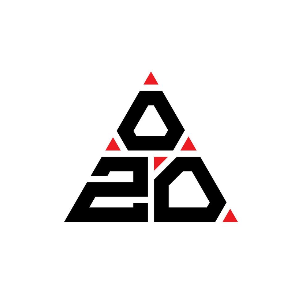 création de logo de lettre triangle ozo avec forme de triangle. monogramme de conception de logo triangle ozo. modèle de logo vectoriel triangle ozo avec couleur rouge. logo triangulaire ozo logo simple, élégant et luxueux.