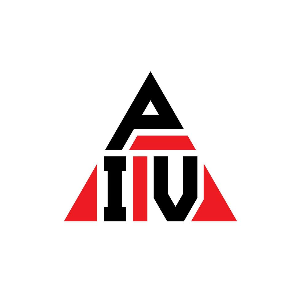 création de logo de lettre triangle piv avec forme de triangle. monogramme de conception de logo triangle piv. modèle de logo vectoriel triangle piv avec couleur rouge. logo triangulaire piv logo simple, élégant et luxueux.