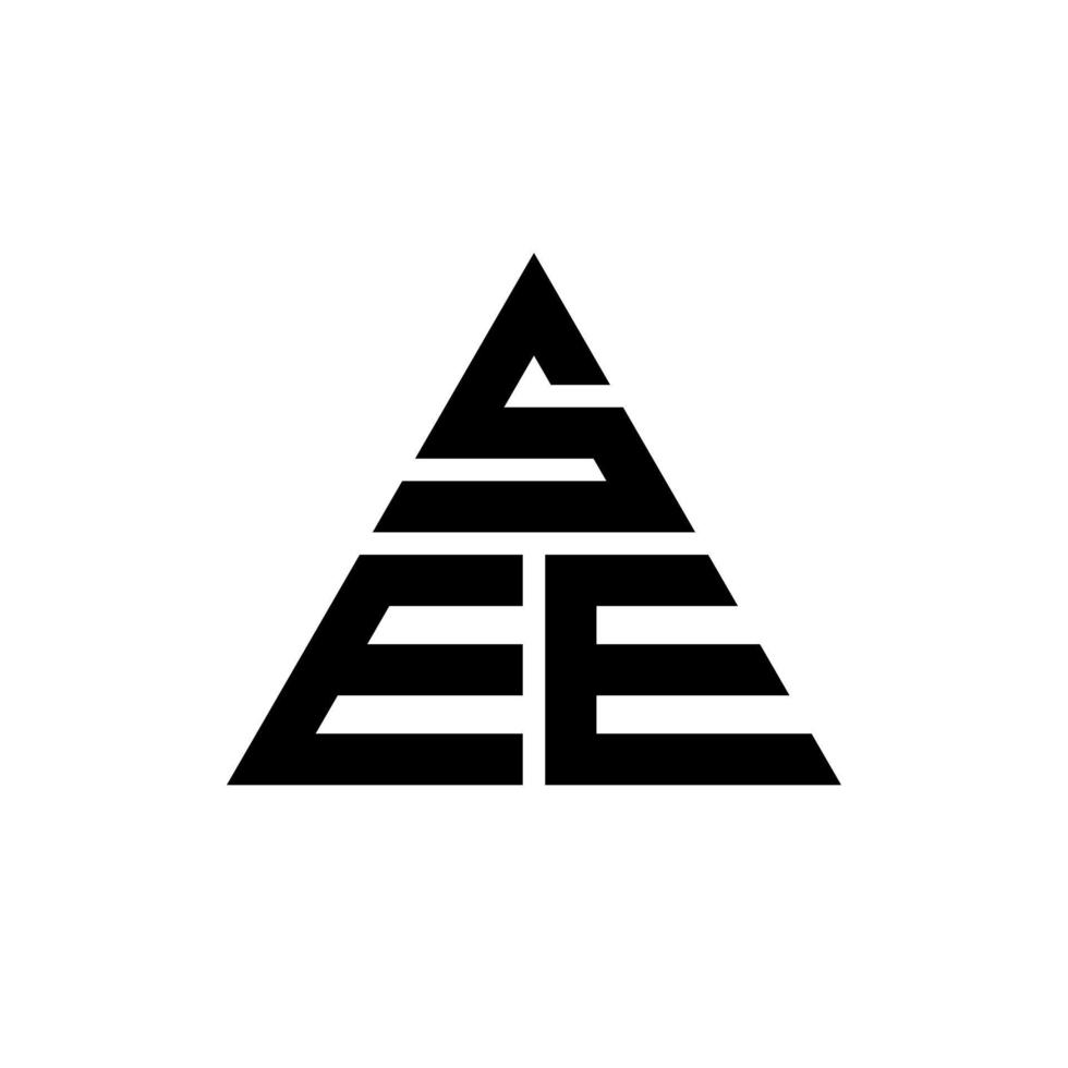 voir la création de logo de lettre triangle avec forme de triangle. voir monogramme de conception de logo triangle. voir le modèle de logo vectoriel triangle avec la couleur rouge. voir logo triangulaire logo simple, élégant et luxueux.