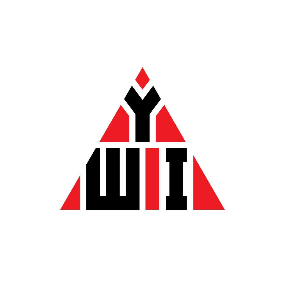 création de logo de lettre triangle ywi avec forme de triangle. monogramme de conception de logo triangle ywi. modèle de logo vectoriel triangle ywi avec couleur rouge. logo triangulaire ywi logo simple, élégant et luxueux.
