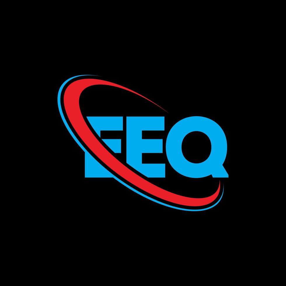 logo eeq. lettre eeq. création de logo de lettre eeq. initiales logo eeq liées avec un cercle et un logo monogramme majuscule. typographie eeq pour la technologie, les affaires et la marque immobilière. vecteur