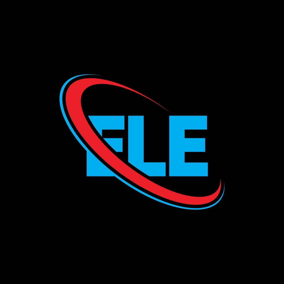 logo élé. ele lettre. création de logo de lettre ele. initiales logo ele liées avec un cercle et un logo monogramme majuscule. typographie ele pour la technologie, les affaires et la marque immobilière. vecteur